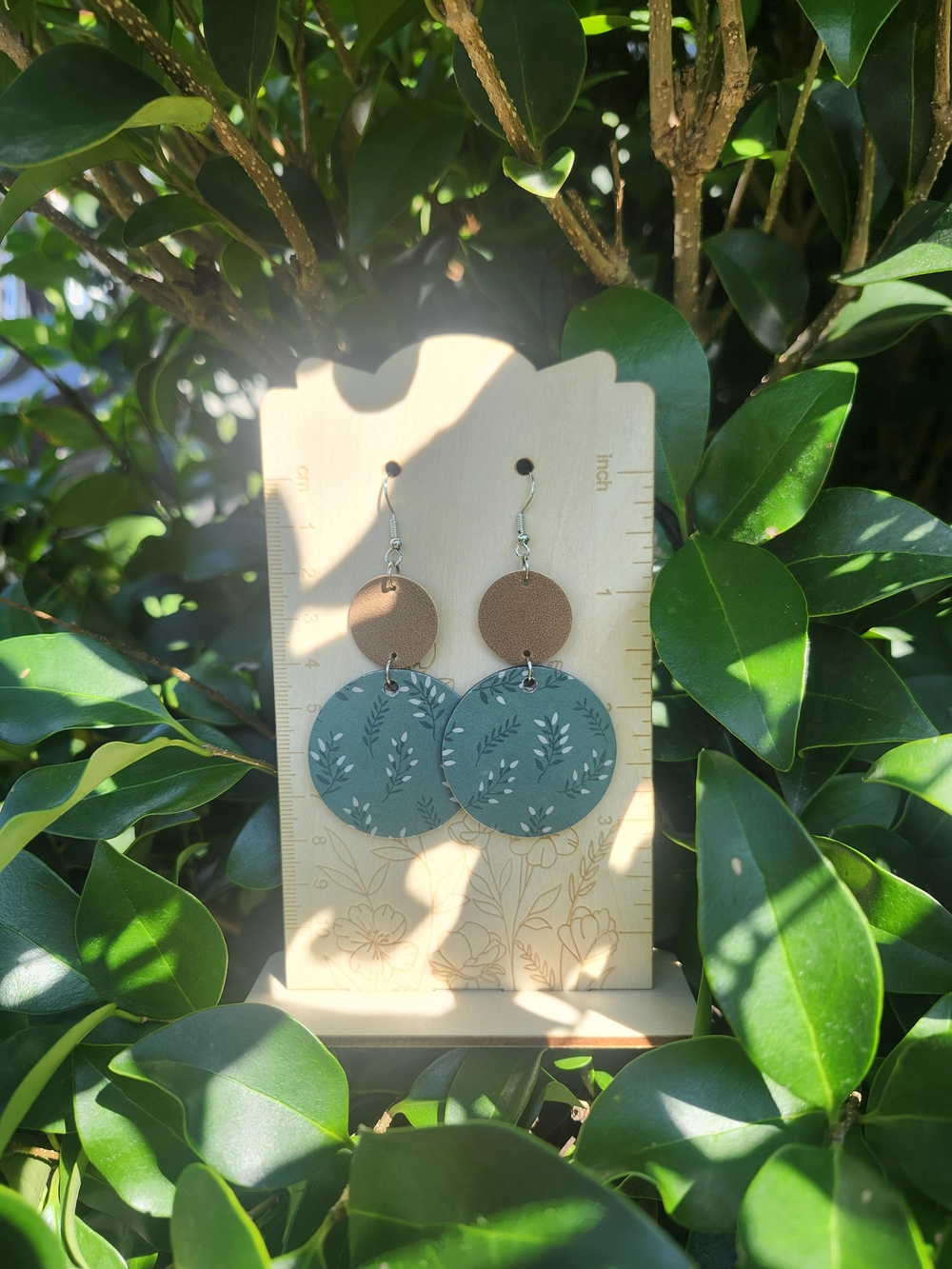 Handmade Boho Floral Drop Earrings